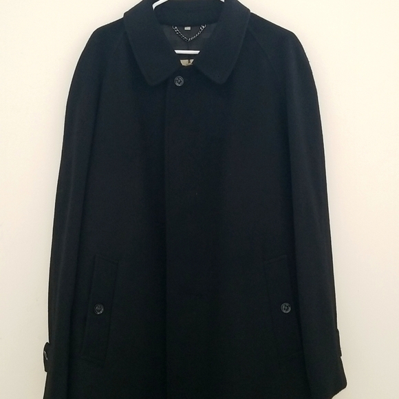 NWT Burberry Mid-Length Raglan Sleeves 100% Cashmere Coat - Picture 2 of 14